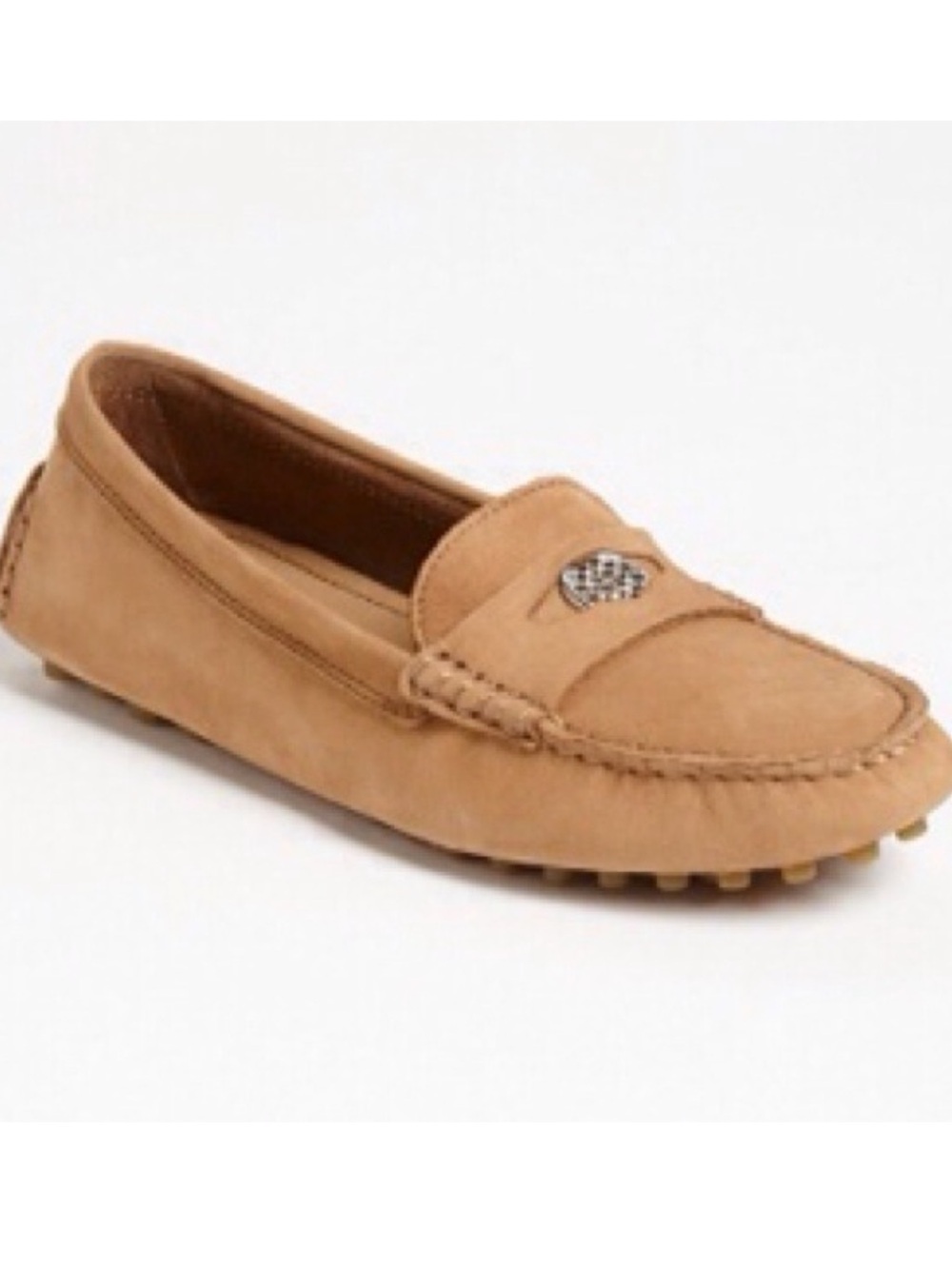 Coach | Women’s Tan Nicola Leather Slip-On Moccasin Loafers | 9B